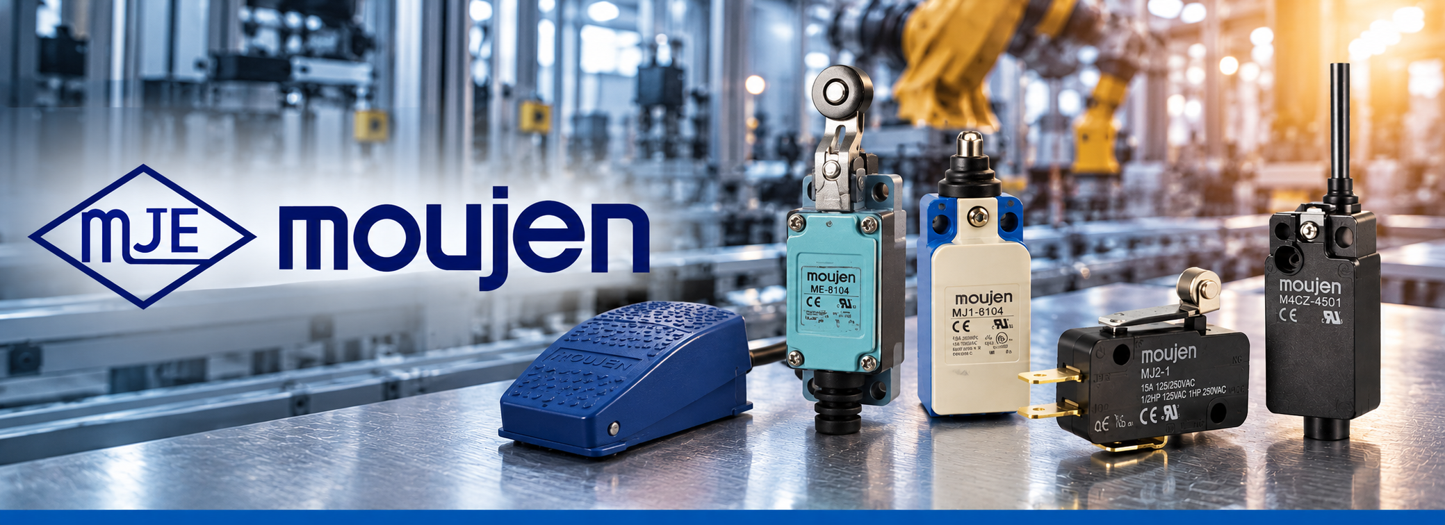 Moujen industrial limit switches and micro switches