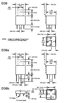 thumbnail image 2 of NTE R51-5D40-12F 12VDC Automotive Relay (2-Pack) – 50A/30A SPDT, Flange Mount 2 of 5