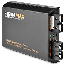 Signamax 065-1194 1000SX to 1000LX Media Converter SC/MM to SC/SM, 10 km